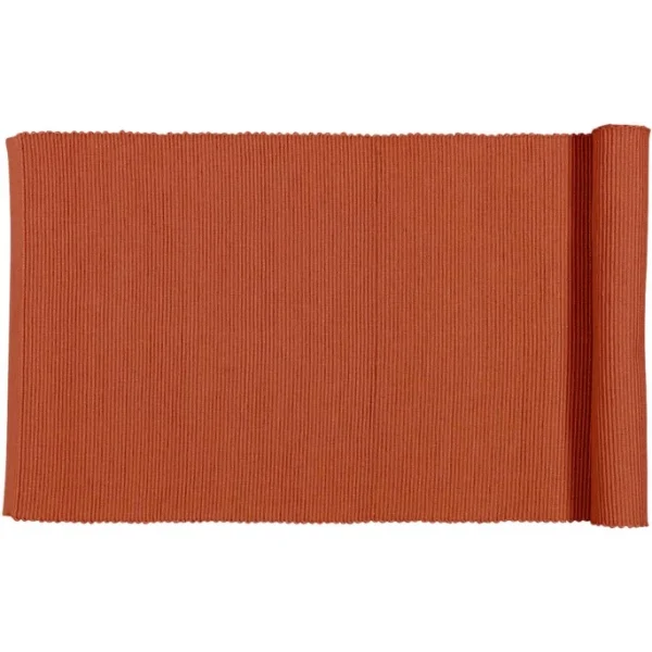 Neu 😀 Linum UNI Tischläufer – 45×150 Cm – Rusty Orange B13 🤩 1