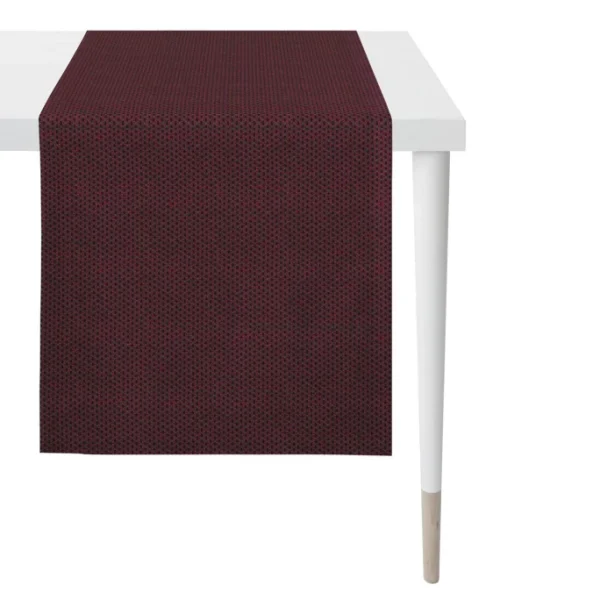 Brandneu 🎁 Apelt Loft Style 1104 Tischläufer – 48×140 Cm – Bordeaux 🥰 1