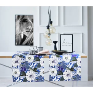 Billig 🌟 Apelt Loftstyle Astrid Tischläufer – 48×140 Cm – Blau / Weiß 🤩 6