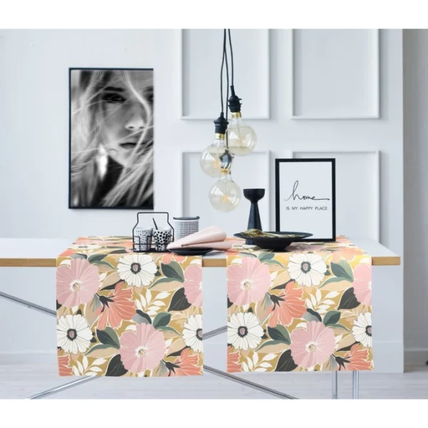 Bestpreis 🤩 Apelt Loftstyle Astrid Tischläufer – 48×140 Cm – Apricot / Rose 🔔 3