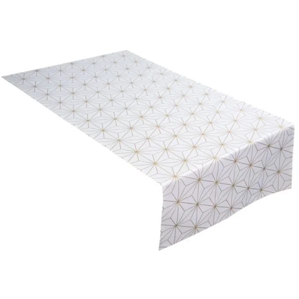 Beste Bewertungen von 💯 TOM TAILOR GOLDEN CHRYSTALS Tischläufer – 50×150 Cm – Weiß/gold 🌟 1